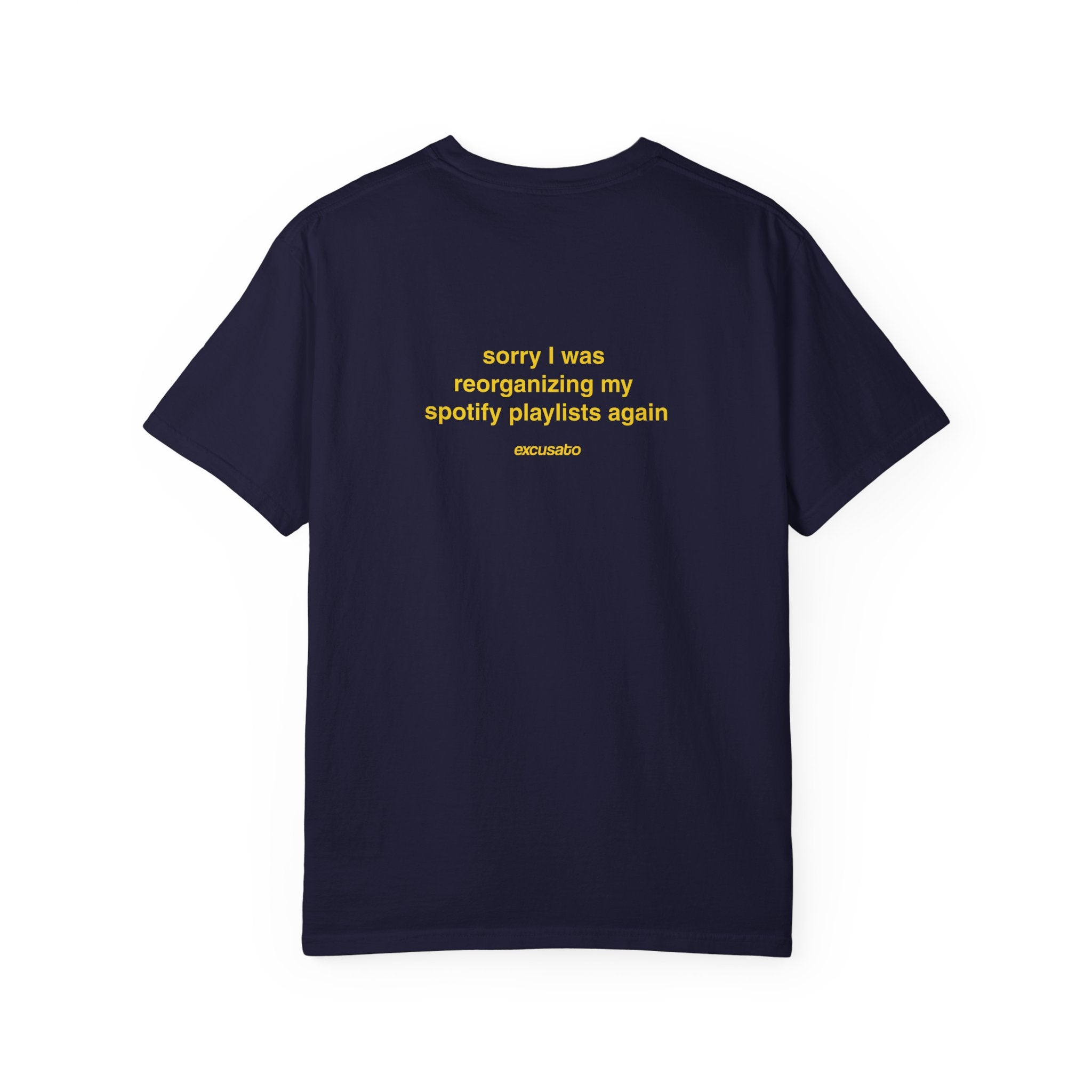 spotify playlist organizer tee