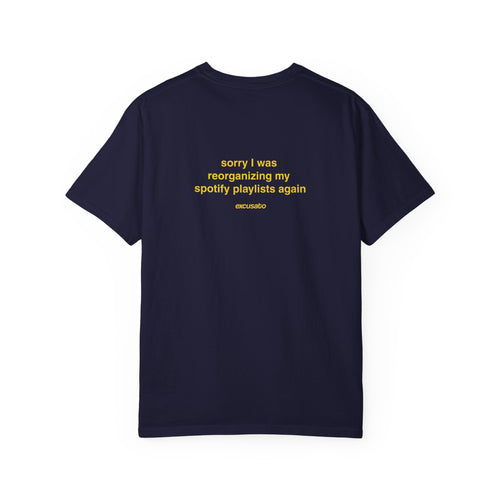 spotify playlist organizer tee