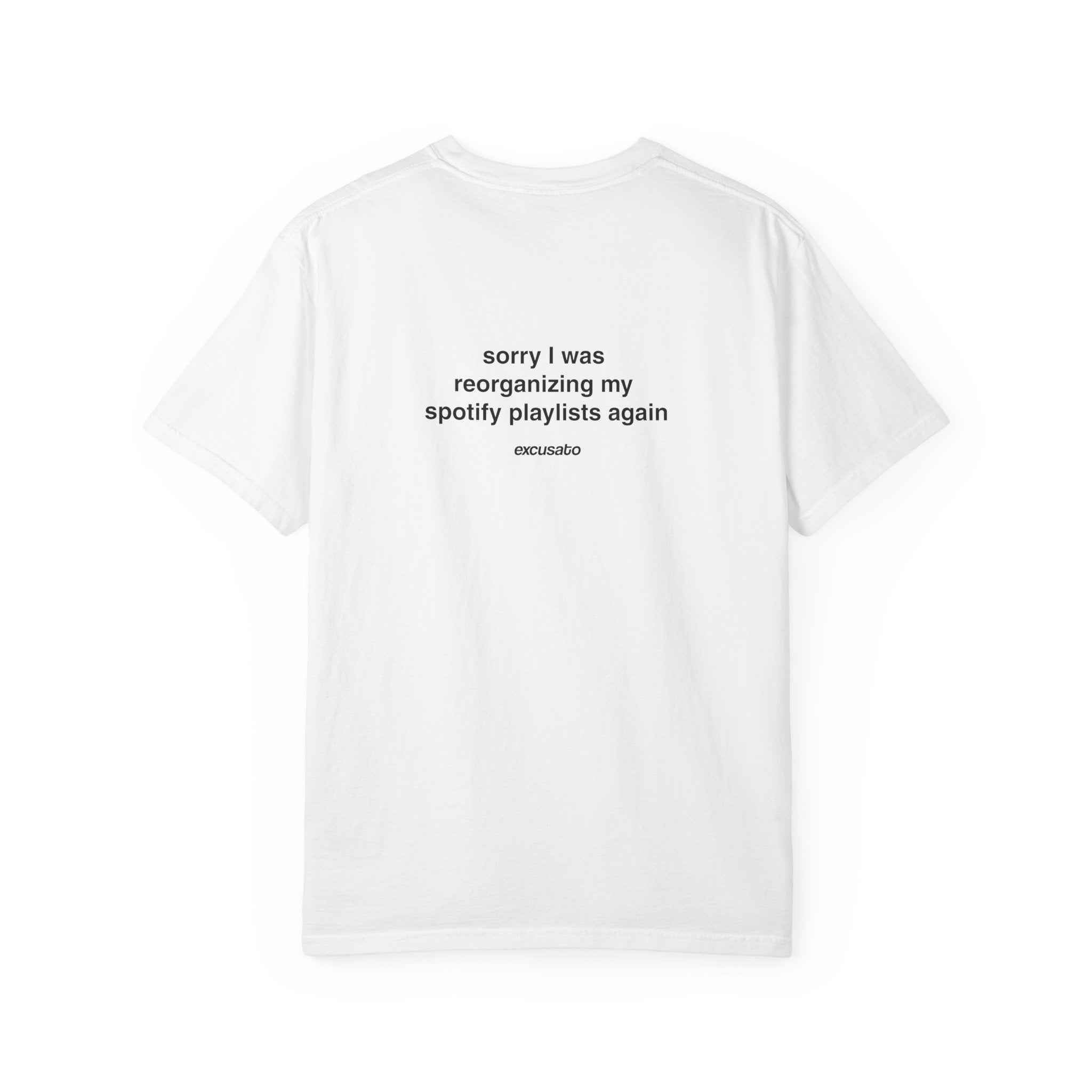 spotify playlist organizer tee
